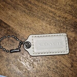 COACH Beige Gold Replacement  Bag Charm Hang tag